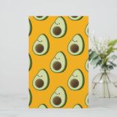 Avocado Pattern Briefpapier (Staand voorkant)