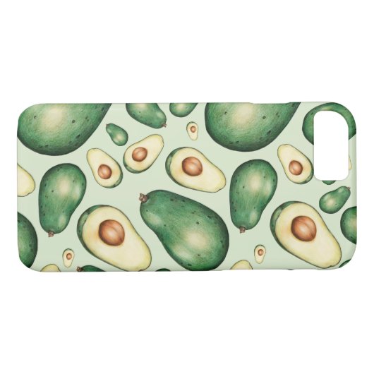 Avocado Pattern Case-Mate iPhone Case (Achterkant (Horizontaal))