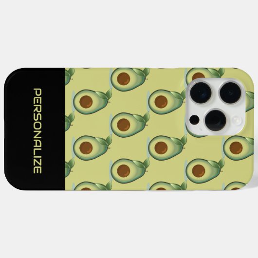 Avocado Pattern Case-Mate iPhone Case (Achterkant (horizontaal))