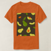 Avocado Pattern Dark Green T-shirt (Design voorkant)