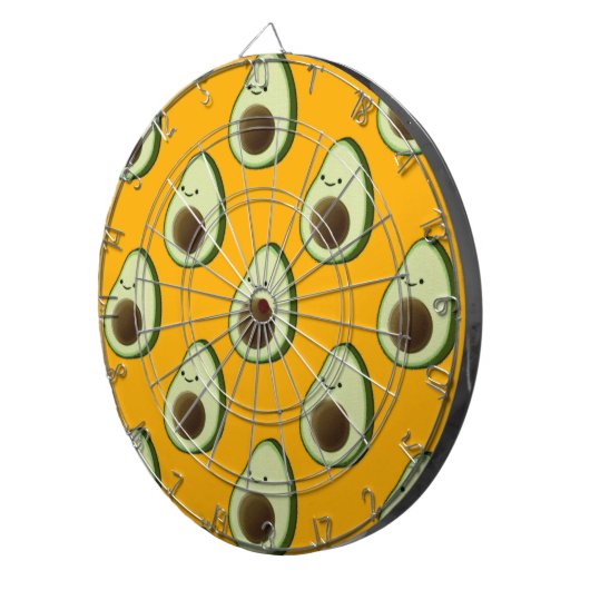 Avocado Pattern Dartbord (Voorkant Rechts)