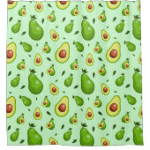 Avocado Pattern Douchegordijn (Voorkant)