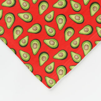 Avocado Pattern Fleece Deken