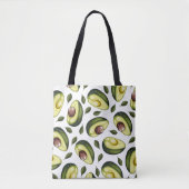 Avocado Pattern Green Tote Bag (Voorkant)
