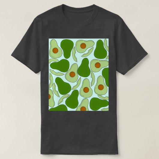 Avocado Pattern in Green T-shirt (Design voorkant)
