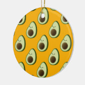 Avocado Pattern Keramisch Ornament (Links)