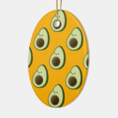 Avocado Pattern Keramisch Ornament (Links)