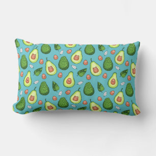 Avocado Pattern Lumbar Pillow Kussen