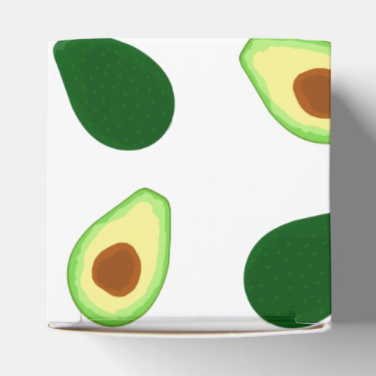 Avocado Pattern Print Favor Box Bedankdoosjes (Bovenkant)
