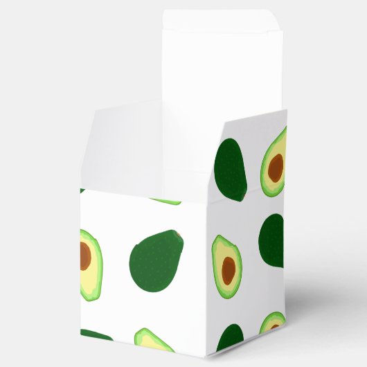 Avocado Pattern Print Favor Box Bedankdoosjes (Geopend)