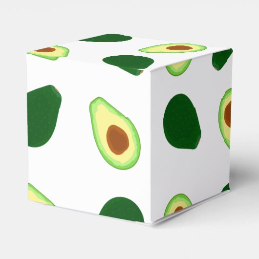 Avocado Pattern Print Favor Box Bedankdoosjes (Achterkant)