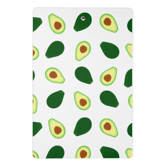 Avocado Pattern Print Mini Clipboard Klembord (Achterkant)