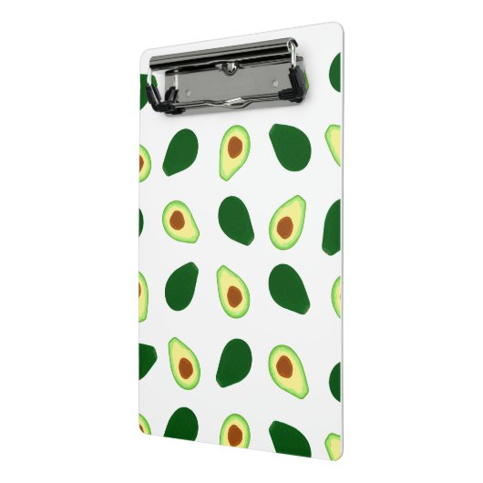 Avocado Pattern Print Mini Clipboard Mini Klembord (Angled2)
