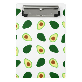 Avocado Pattern Print Mini Clipboard Mini Klembord