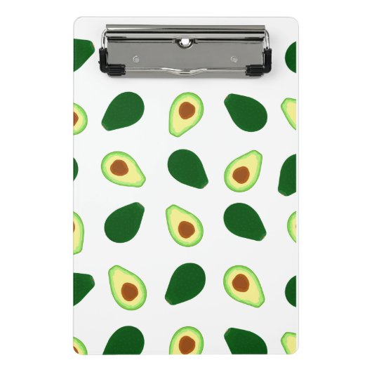 Avocado Pattern Print Mini Clipboard Mini Klembord (Voorkant)
