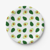 Avocado Pattern Print Paper Borden Papieren Bordje (Voorkant)