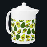 Avocado Pattern Printed Teapot Theepot<br><div class="desc">Avocado Pattern Printed Teapot</div>
