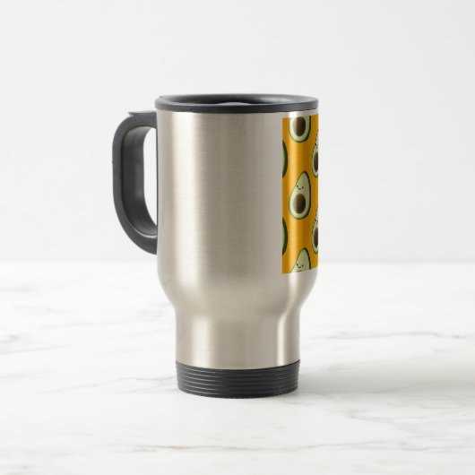 Avocado Pattern Reisbeker (Voorkant links)