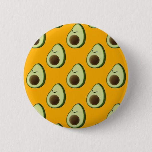 Avocado Pattern Ronde Button 5,7 Cm (Voorkant)
