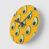 Avocado Pattern Ronde Klok (Hoek)