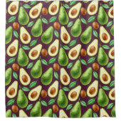 Avocado Pattern Shower Curtain Douchegordijn (Voorkant)