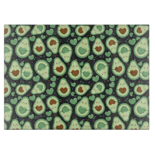 Avocado Pattern Snijplank (Voorkant)