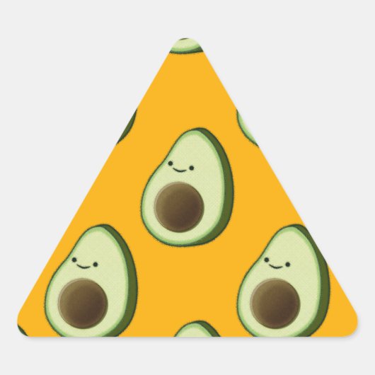 Avocado Pattern Sticker (Voorkant)