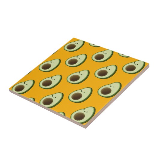 Avocado Pattern Tegeltje (Zijkant)