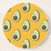 Avocado Pattern Zandsteen Onderzetter (Voorkant)