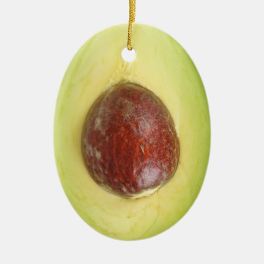 avocado-pit keramisch ornament (Voorkant)