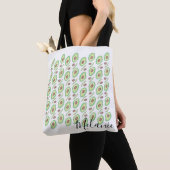 Avocado Pits Slices Fruit Hand Drawn Pattern Tote Bag (Dichtbij)