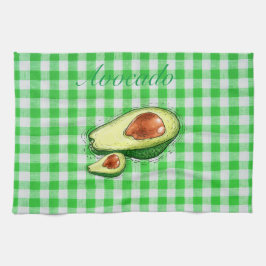 Avocado plaid Kitchen Towels Theedoek