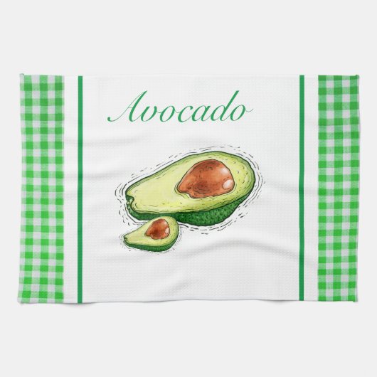 Avocado plaid Kitchen Towels Theedoek (Horizontaal)