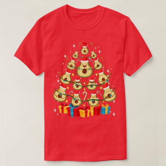Avocado Plant gebaseerd op kerstbomen Avocado Love T-shirt (Design voorkant)