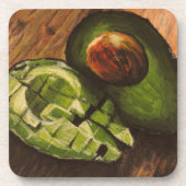 Avocado Plastic Onderzetters (Voorkant)