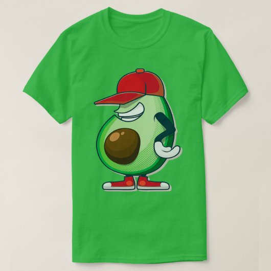 AVOCADO PLAY BASEBALL T-SHIRT (Design voorkant)