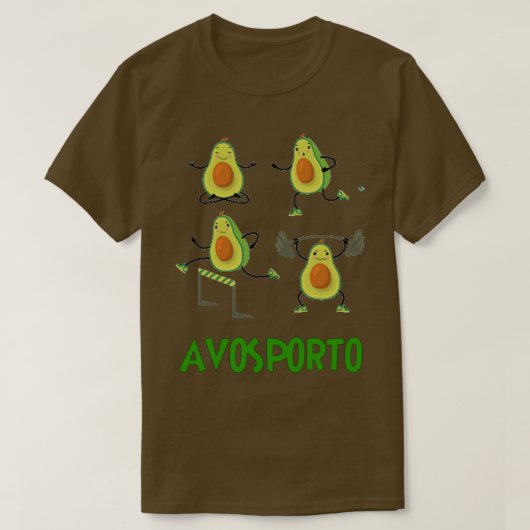 avocado plush avosporto t-shirt (Design voorkant)