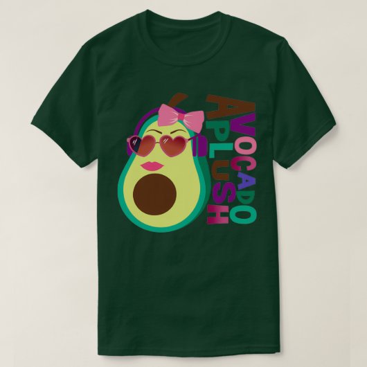 Avocado Plush Funny Fruit Classic TShirt (Design voorkant)