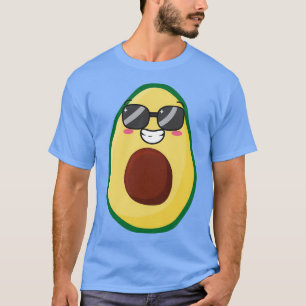 Avocado Plush grappige avocado met zonnebril voor  T-shirt