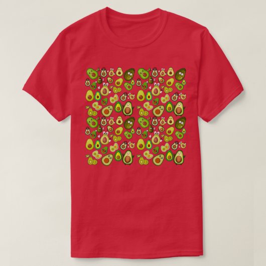 Avocado plush i love avocado t-shirt (Design voorkant)