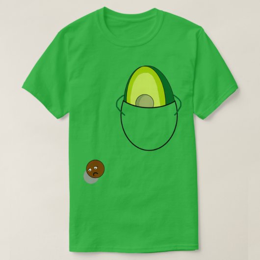Avocado Pocket Classic TShirt (Design voorkant)