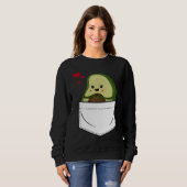 Avocado Pocket Eating Vegan Fruit Avocado Trui (Voorkant volledig)