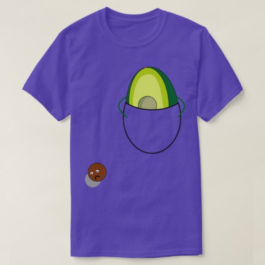 Avocado Pocket T-shirt (Design voorkant)