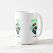 avocado-politie koffiemok (Voorkant rechts)