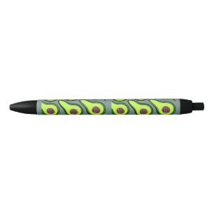 Avocado Pop Art – Fris en leuk patroon Zwarte Inkt Pen