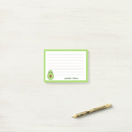 Avocado Post-it® Notes (Op bureau)