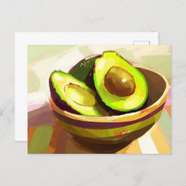 avocado, postkruising briefkaart
