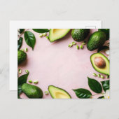 avocado, postkruising briefkaart (Voorkant / Achterkant)