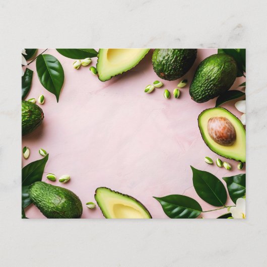 avocado, postkruising briefkaart (Voorkant)