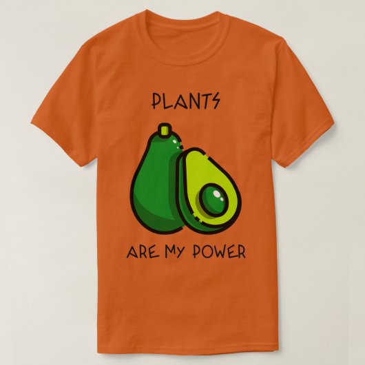 Avocado Power 2 T-shirt (Design voorkant)